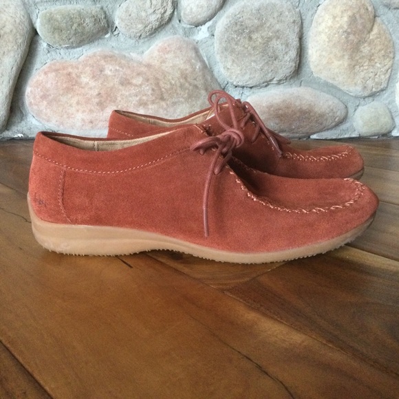 ✔️ B.O.C BOC Big On Comfort Hardwick Moc Toe Rust Suede Booties Shoes Size 7.5 - Picture 3 of 7